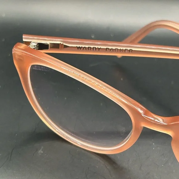 Warby Parker Women's Eyeglasses Shea M 521 Rose Guava Cat Eye - Picture 10 of 15